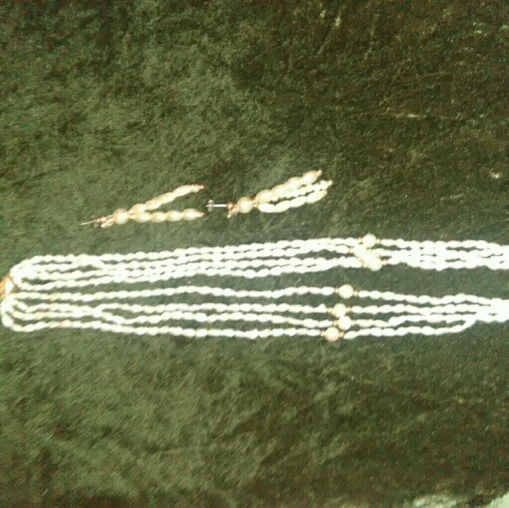 Necklace and earrings